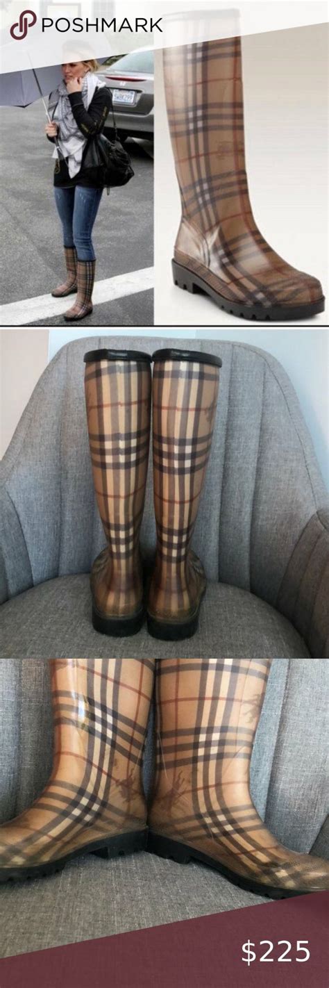 burberry rain boots size 10